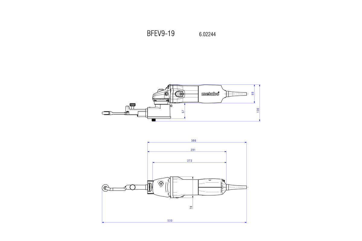 Metabo 602244500 - Lijadora de banda BFE 9-20 Set