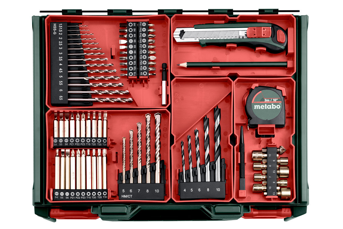 Metabo 602245710 - Taladro atornillador de percusión de batería SB 18 Set