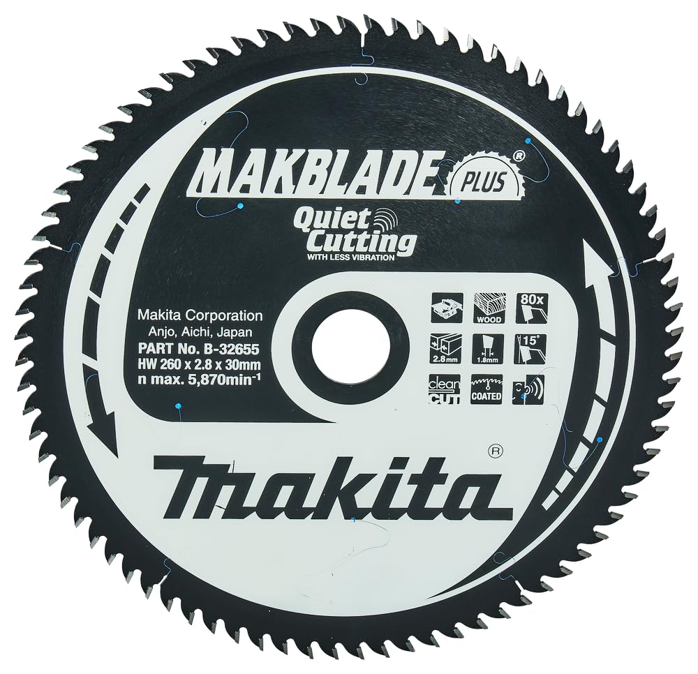 Makita B-32655 - Makblade + hoja, 260 x 30 mm, 80z, B de 32655
