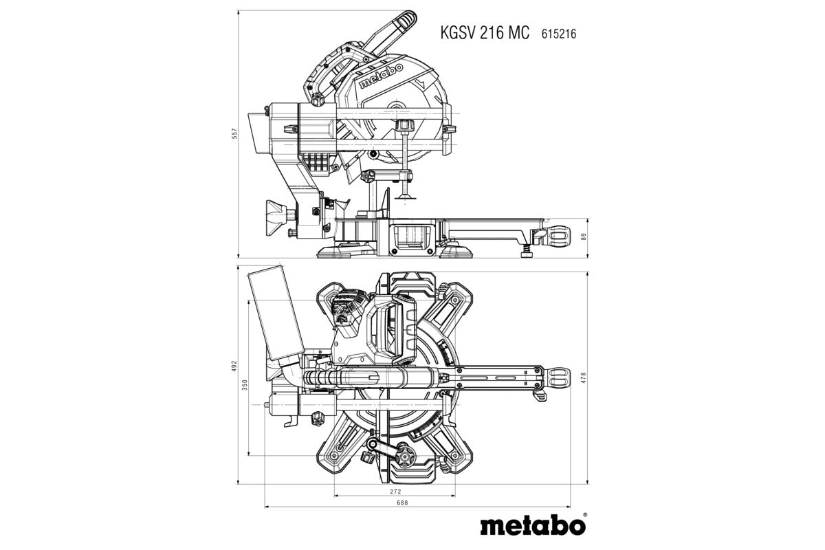 Metabo 615216000 - KGSV 216 MC Ingletadora