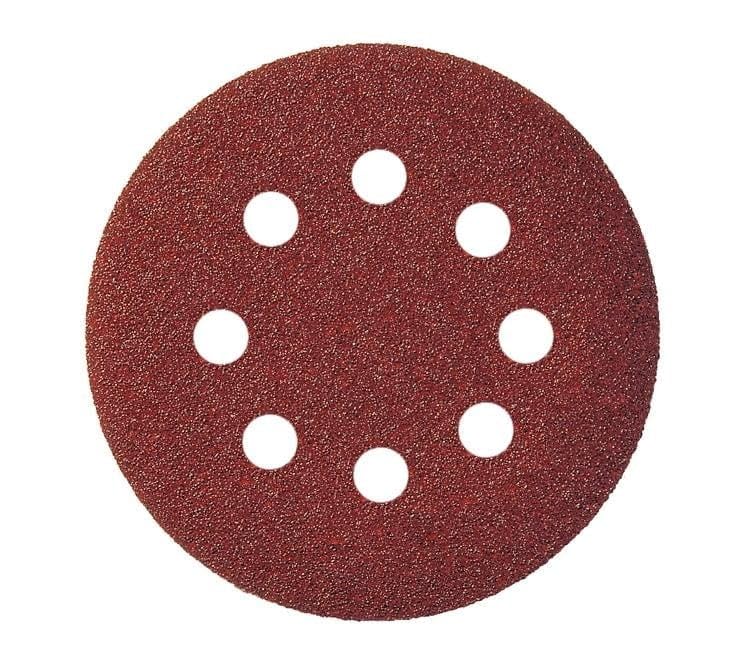 Klingspor 270443 - Disco de lija con velcro PS 18 EK, grano 100, 125 mm, perforación GLS5 (Lote de 50 uds)