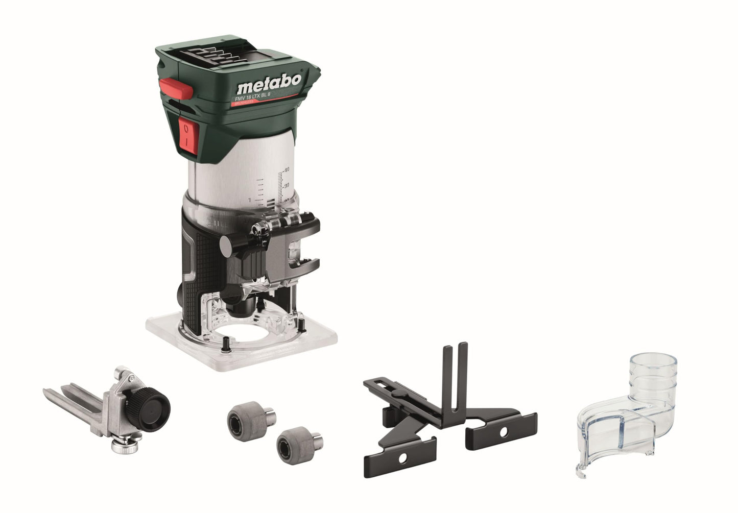 Metabo 601742850 - Fresadora de cantos de batería FMV 18 LTX BL 8 18 V, sin batería ni cargador