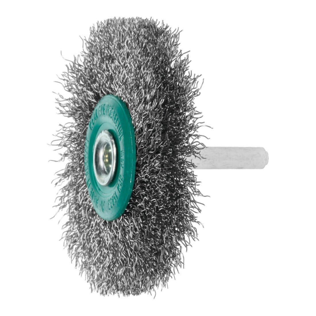 LessMann 417362 - Cepillo circular con espiga LessMann 70 mm. alambre de acero inoxidable ondulado ROF 0,30