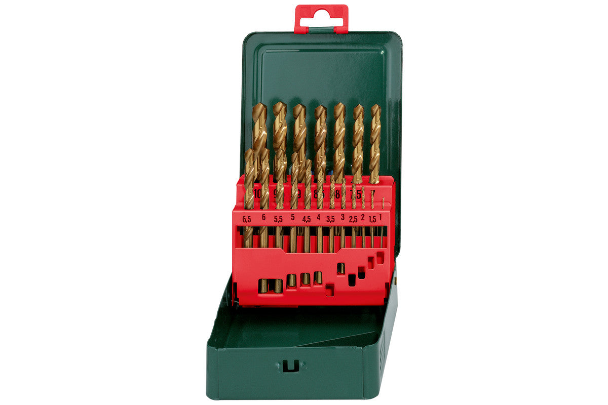 Metabo 627156000 - Estuche de brocas SP HSS-TIN, 19 piezas