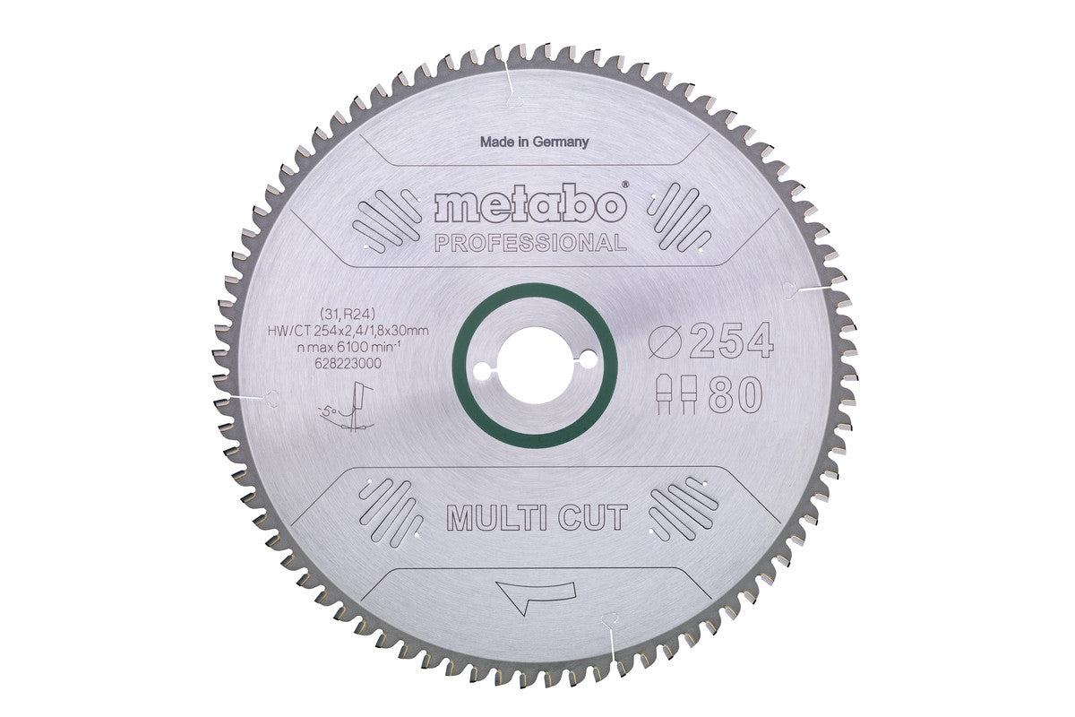 Metabo Hojas para sierras circulares "multi cut", calidad professional, para sierras circulares semiestacionarias — 628223000