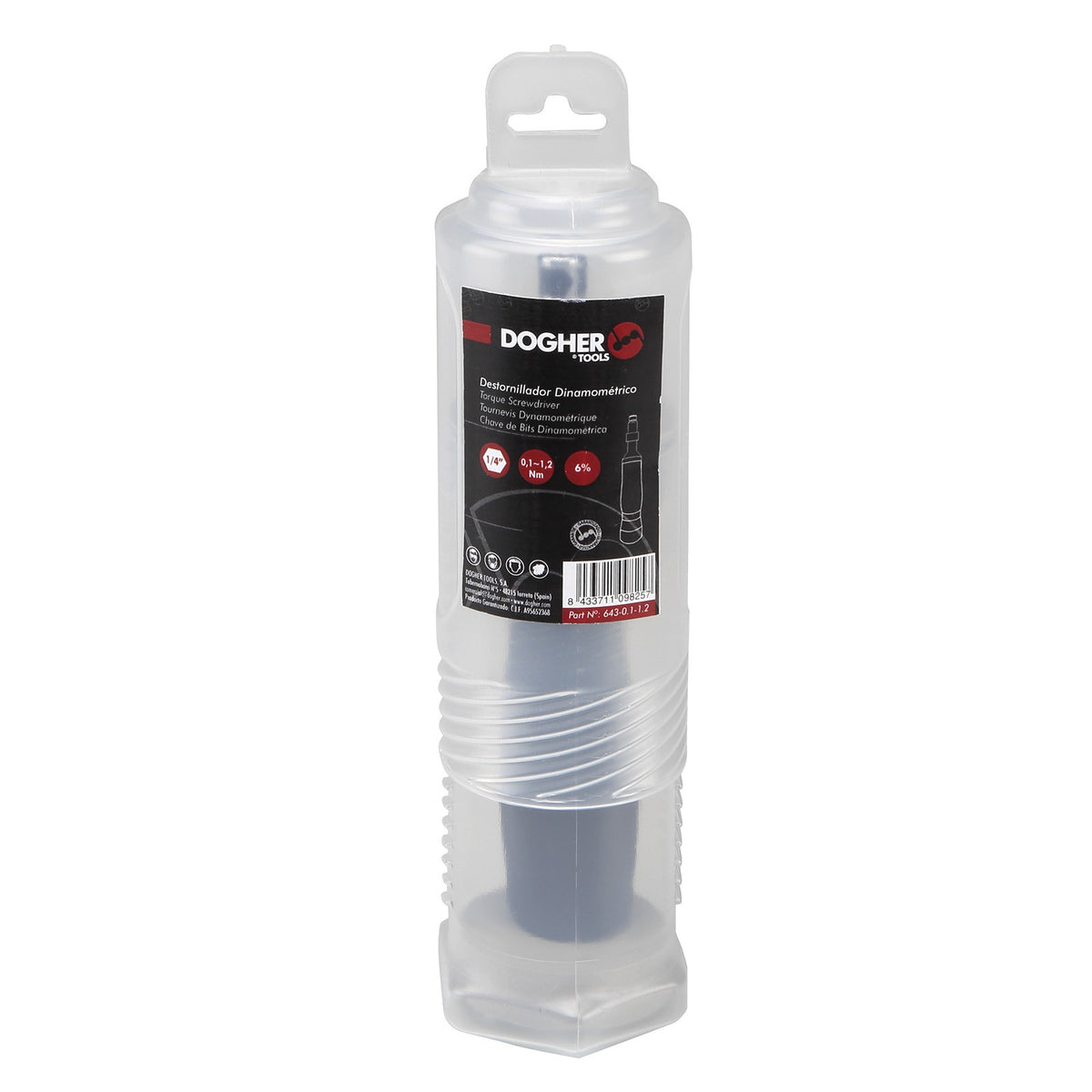 Dogher 642-0,4-2 - destornillador Dinamométrico Cuadradillo 1/4" 0,4-2 Nm