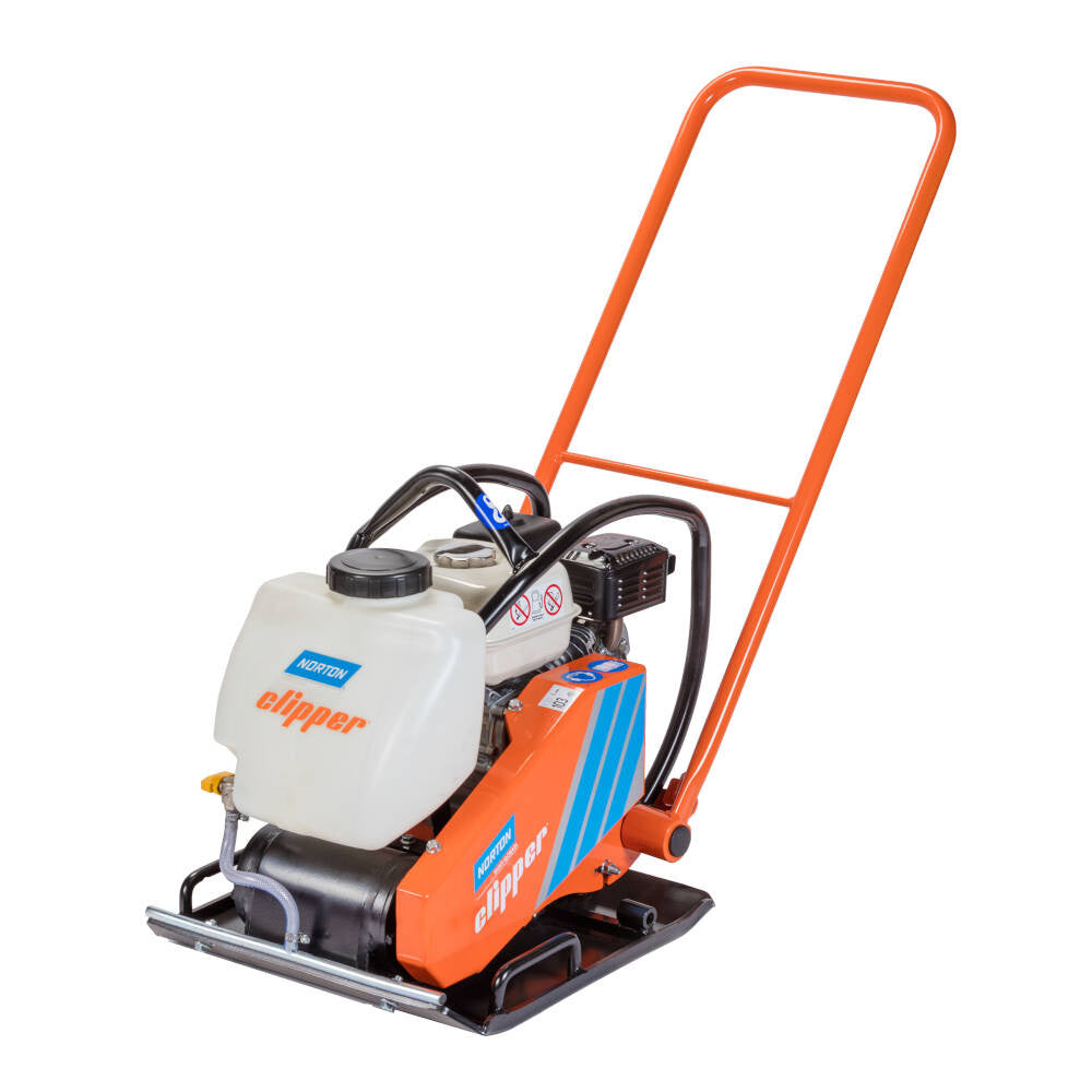 Norton 70184608011 - Placa compactadora unidireccional Clipper CFP 16W, Honda GX160, 3,6 kW, 500 mm, 91 kg