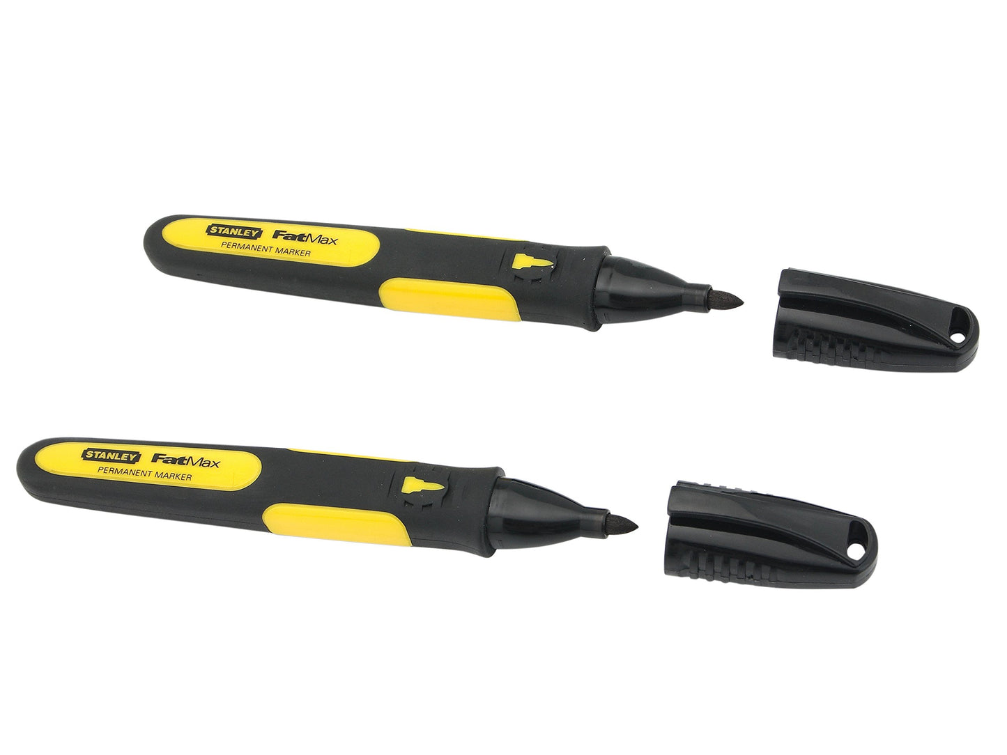 Stanley 0-47-312 - Marcador FatMax de punta fina negro (2 uds.)