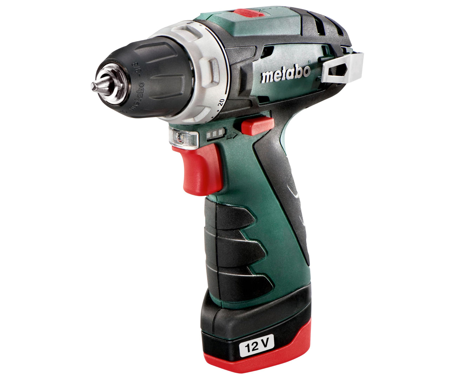 Metabo 600984500 - Taladro atornillador de batería PowerMaxx BS Basic 12 V, 2x2,0 Ah, con maletín
