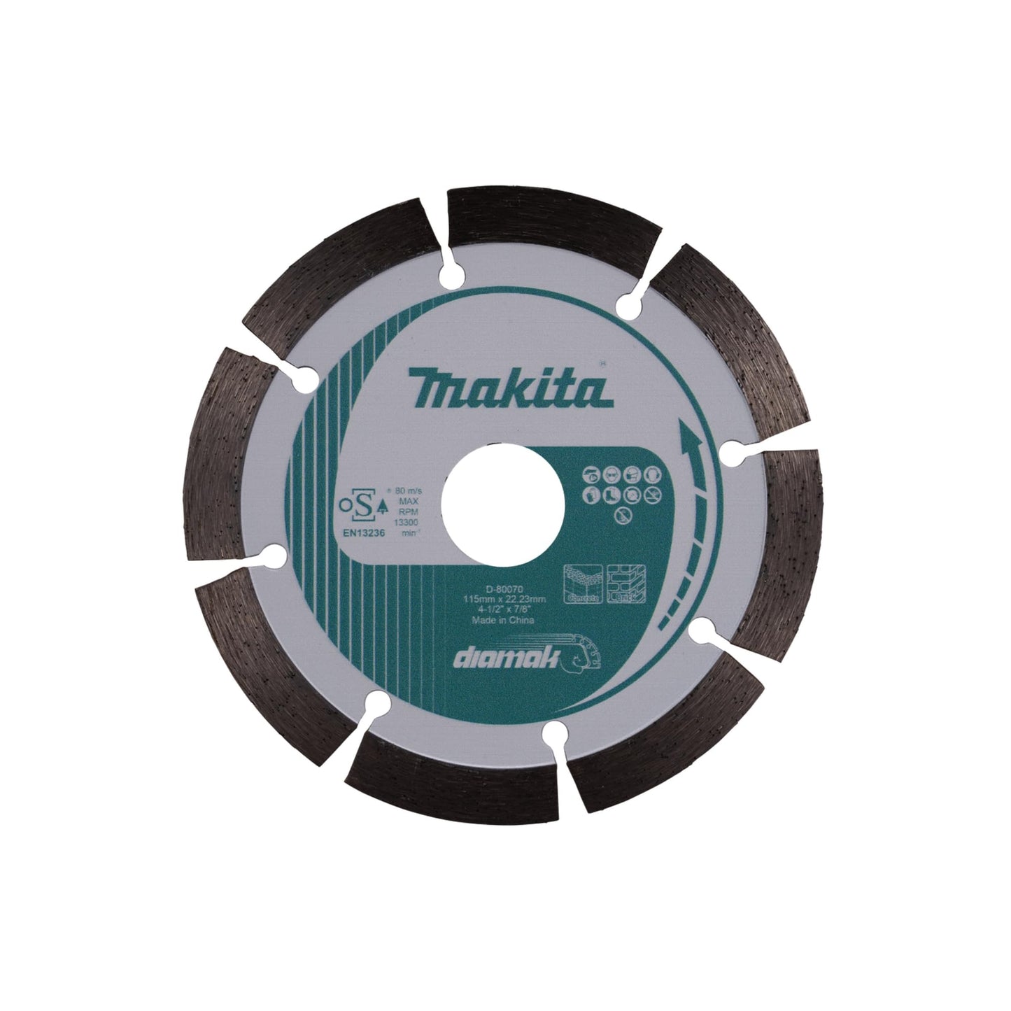 Makita D-80070 - Disco de diamante Diamak 115 x 22,23 mm
