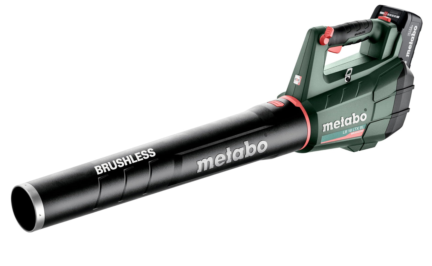 Metabo 601607650 - Soplador de hojas de batería LB 18 LTX BL 18 V, 2 baterías 5,2 Ah y cargador