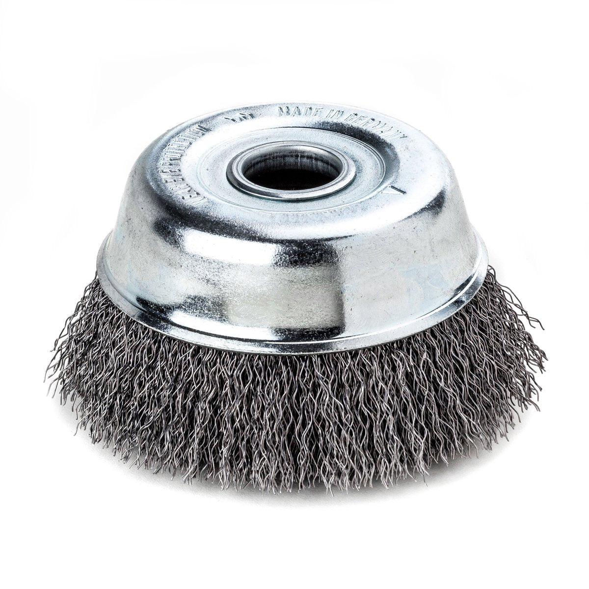 LessMann 424171 - Cup brushes dia 80 mm steel wire STA crimped 0,35 mm bore 22,2 mm