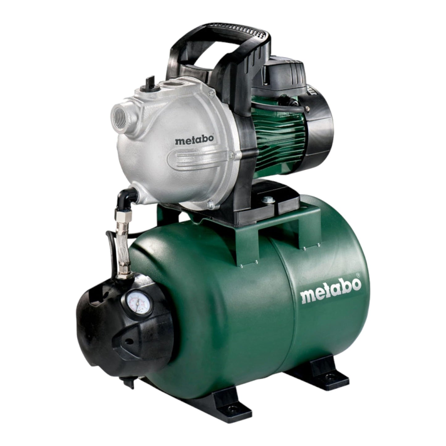 Metabo 600968000 - Grupo de presión HWW 3300/25 G, 900 W, 3300 l/h, 4,5 bar, depósito 24 l