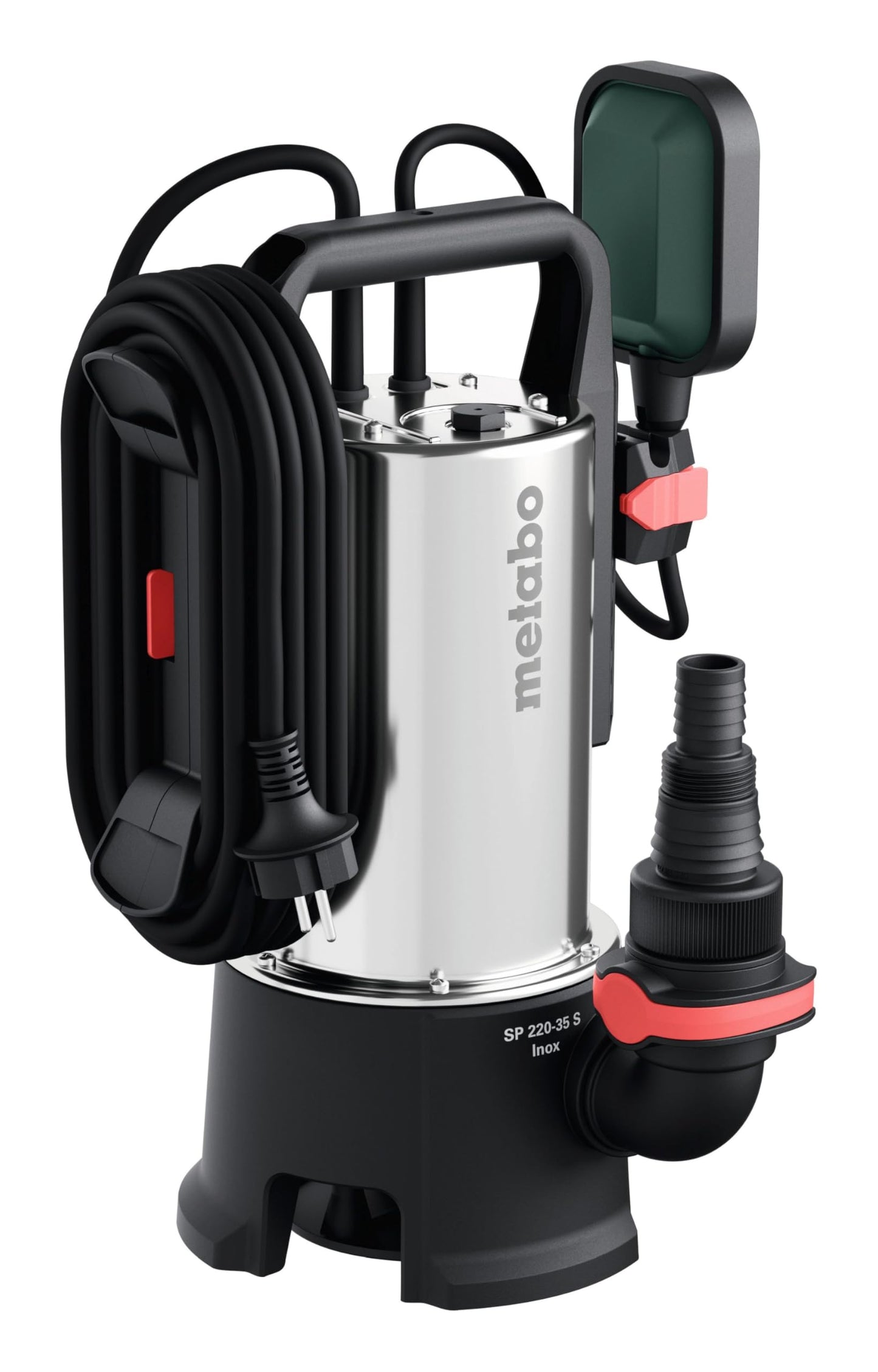 Metabo 601797000 - Bomba sumergible para aguas sucias SP 220-35 S Inox 790 W, 22.000 l/h