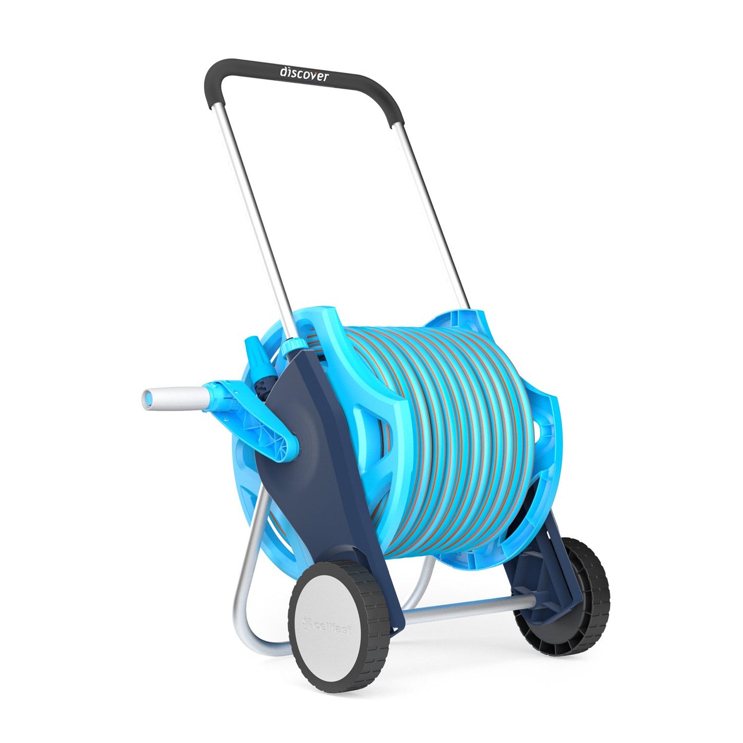 Cellfast 55-625 - Carro portamanguera con ruedas Discover 25 m ENERGO