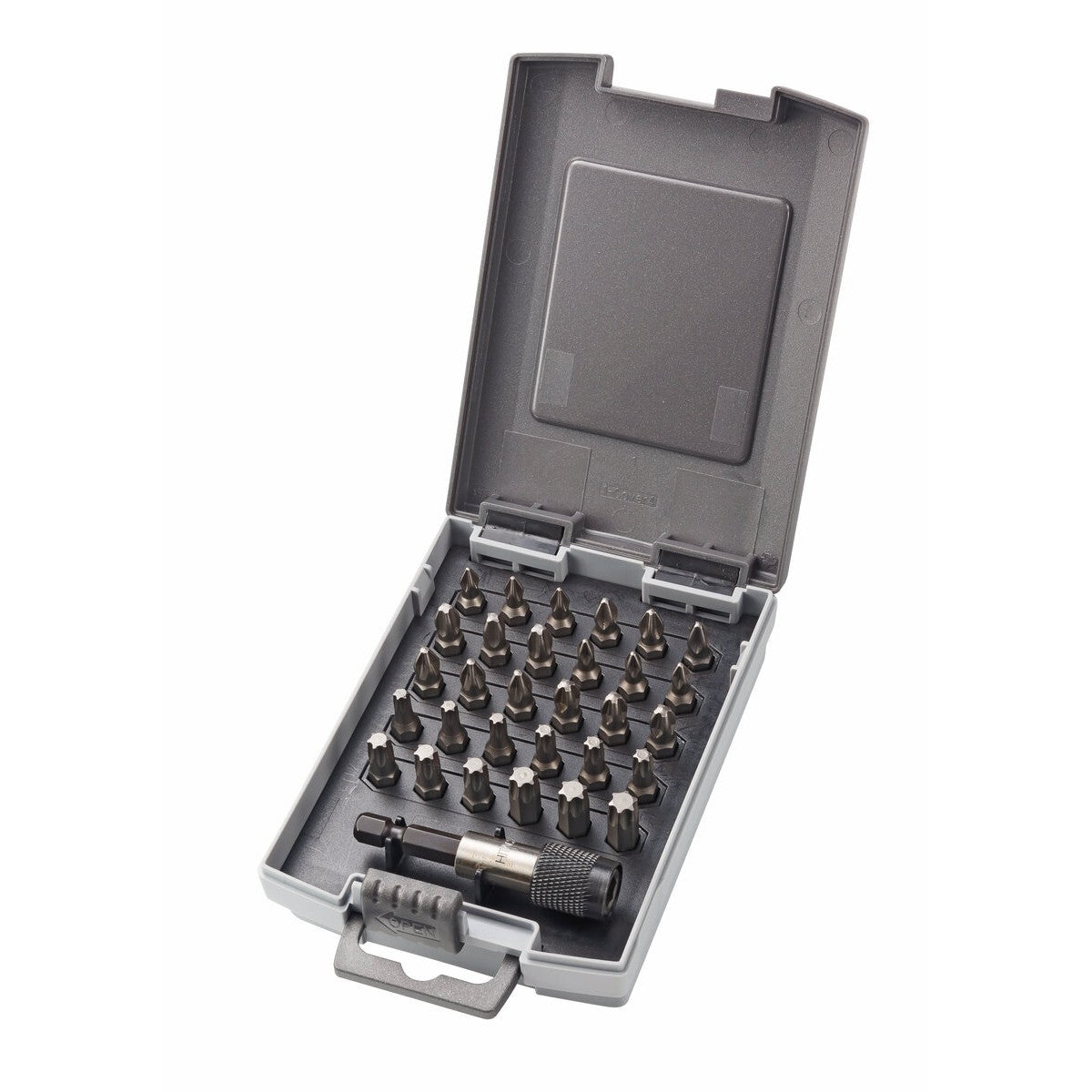 Hikoki 752248 - Caja de puntas 1/4", 31 piezas, 25 mm Phillips, Pozidriv y para tornillos Torx
