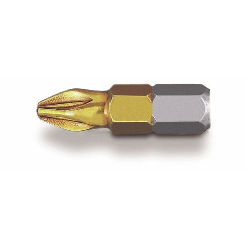 Hikoki 752281 - 3 puntas 1/4" Pozidriv PZ2, 25 mm, nitruro de titanio