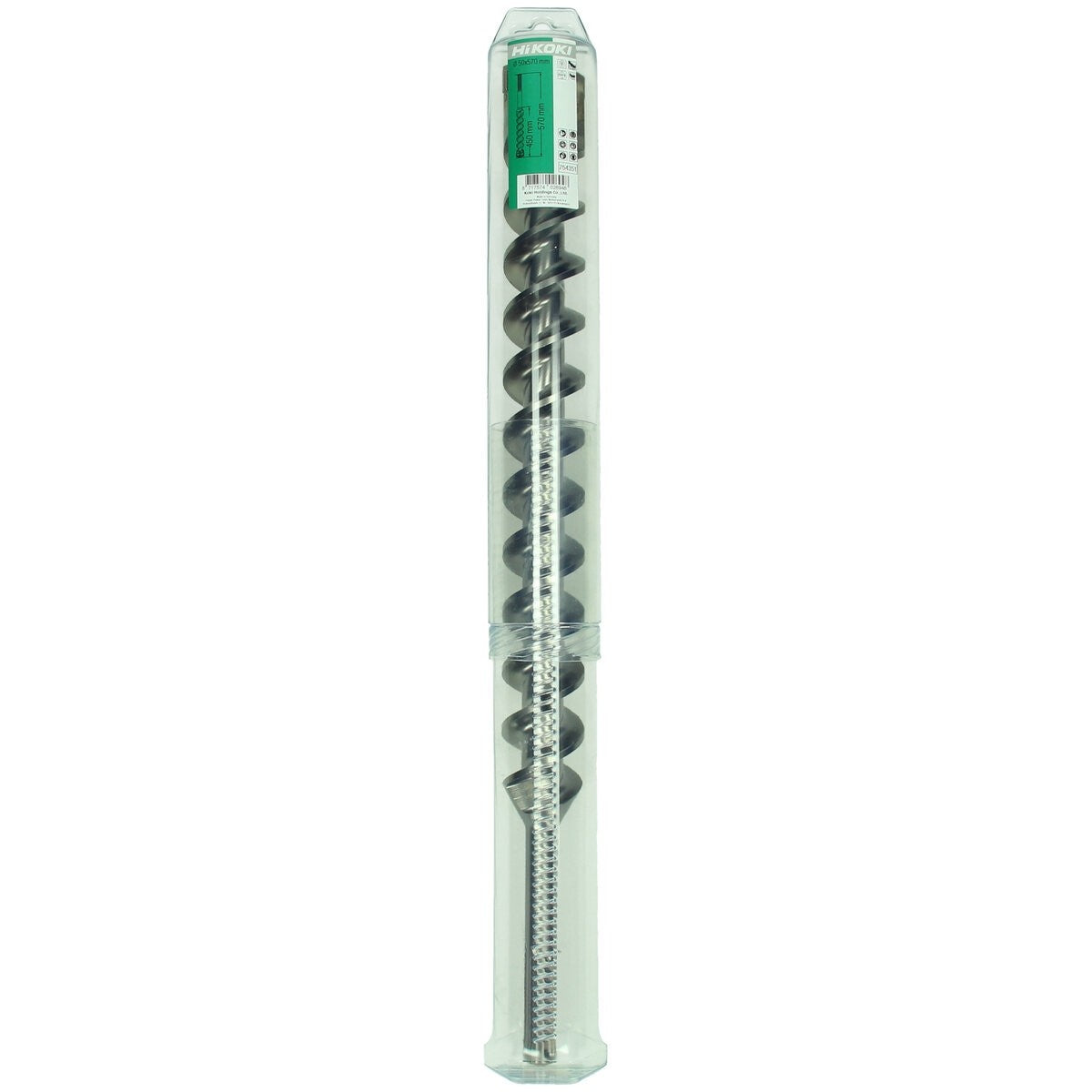 Hikoki 754351 - Broca para martillo SDS-Max 4 cortadores 50 x 450/570 mm