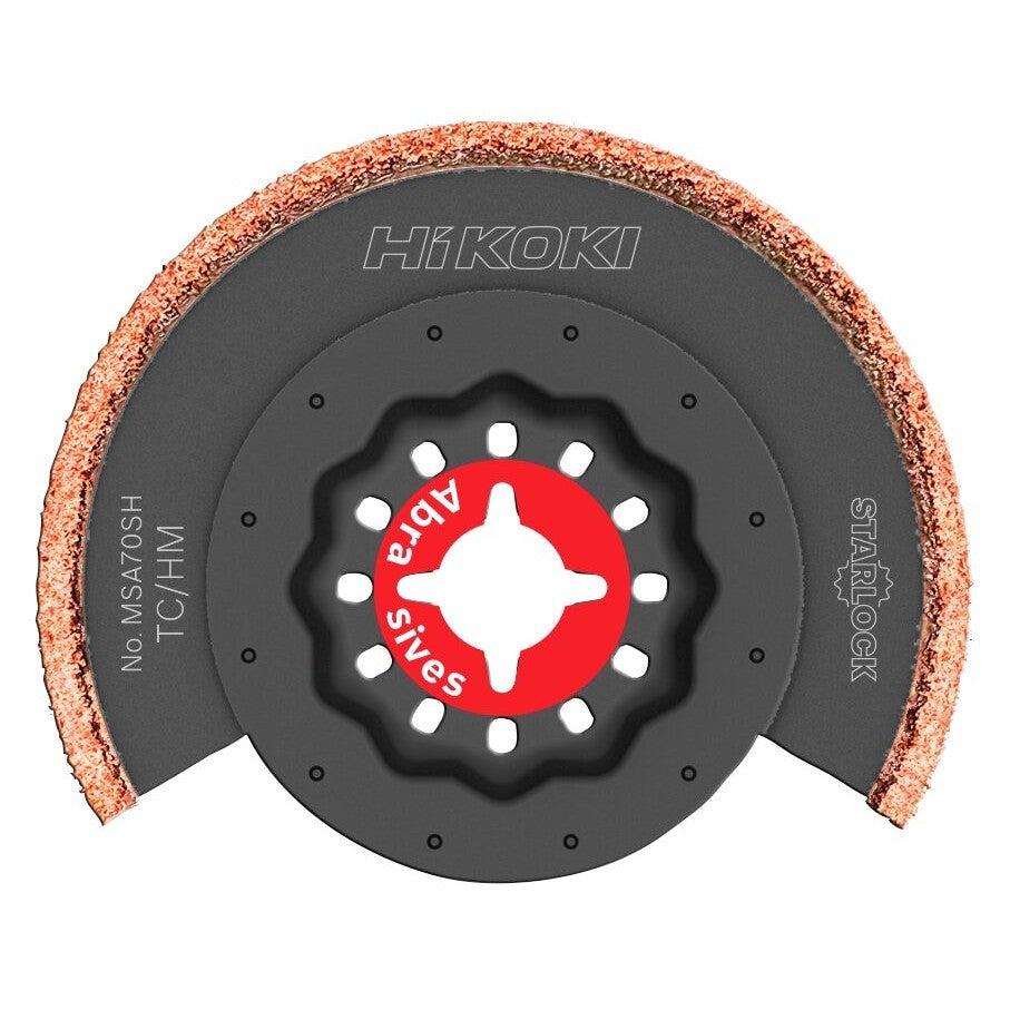 Hikoki 782760 - Hoja multiherramienta abrasiva TC STARLOCK MSA70SH