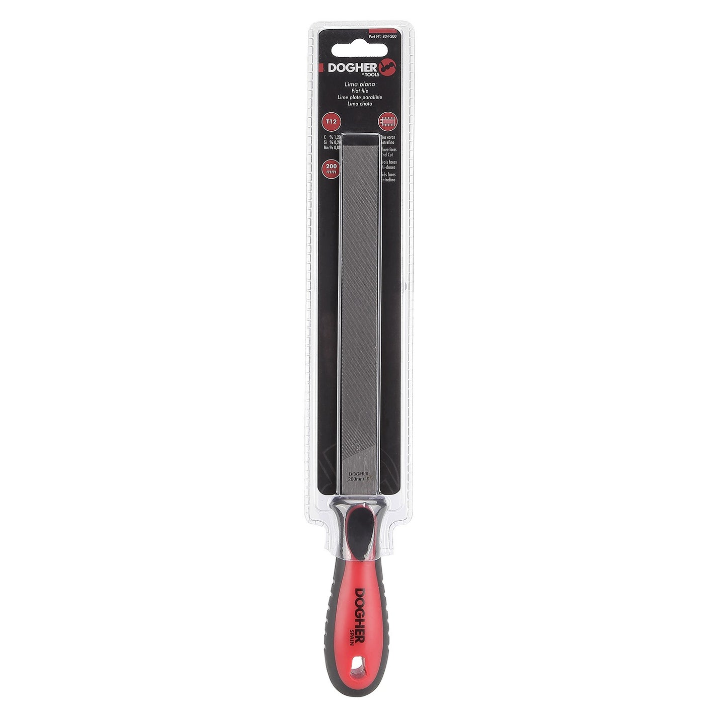 Dogher 804-150 - Lima Plana 150Mm M/Bimat.Grano Entrefino