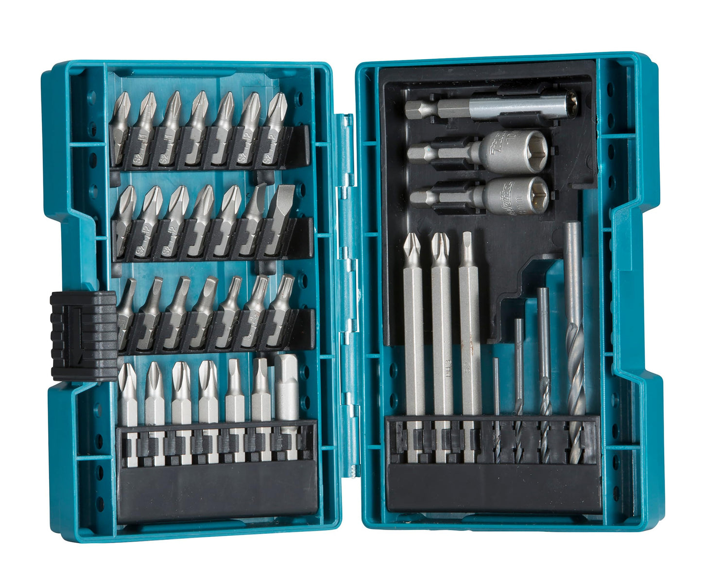 Makita B-54106 - B-57015 Juego de puntas de destornillador 38 piezas Estuche resistente a conexiones de tuercas