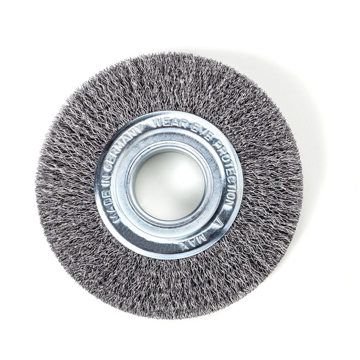 LessMann 345142 - Wheel brushes dia 150 mm width 23-25 mm tube 50 mm steel wire STA crimped 0,20 mm adaptors - set 3