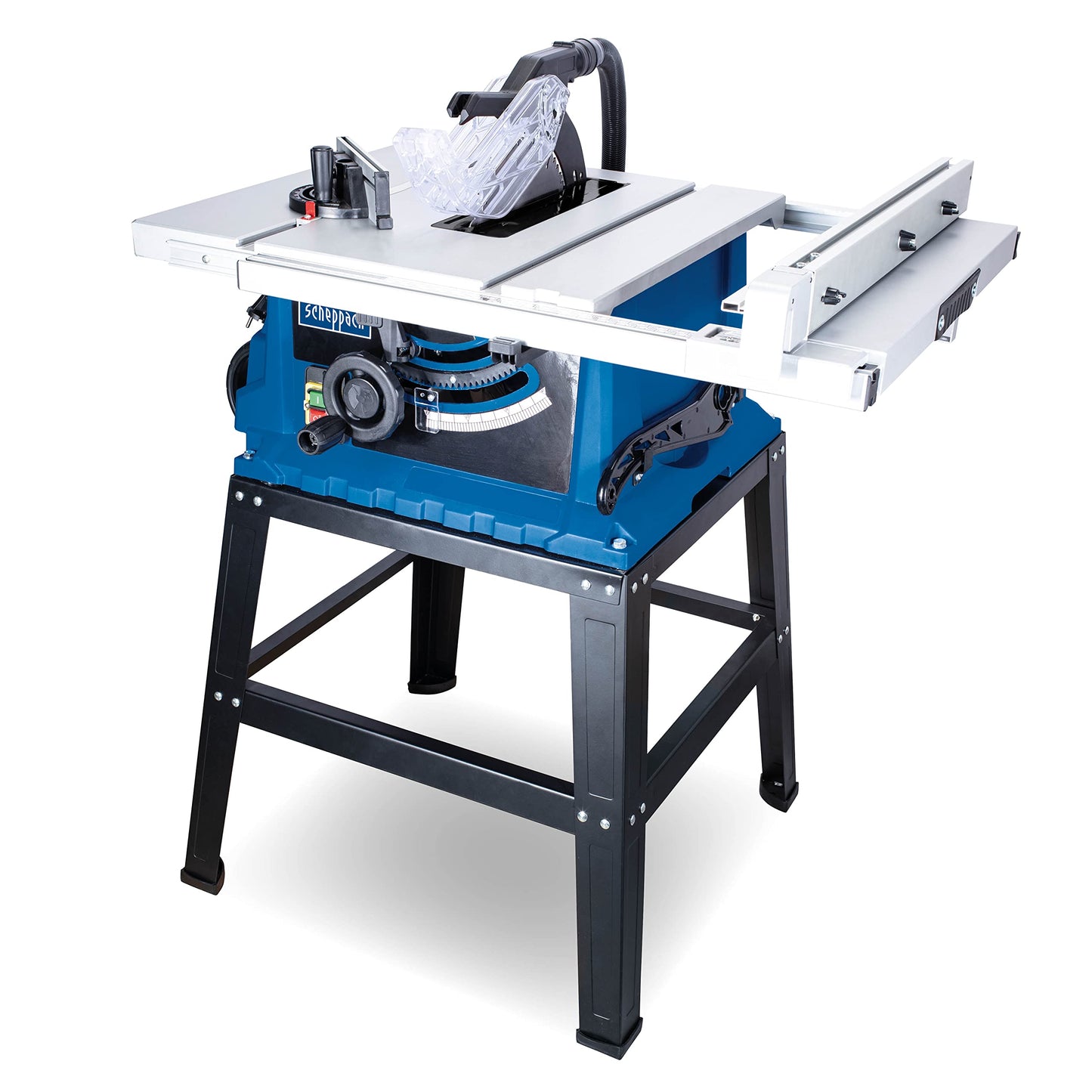 Scheppach 5901308901 - Sierra circular de mesa HS105 con bastidor, 230 V 2000 W, Hoja de 255 mm