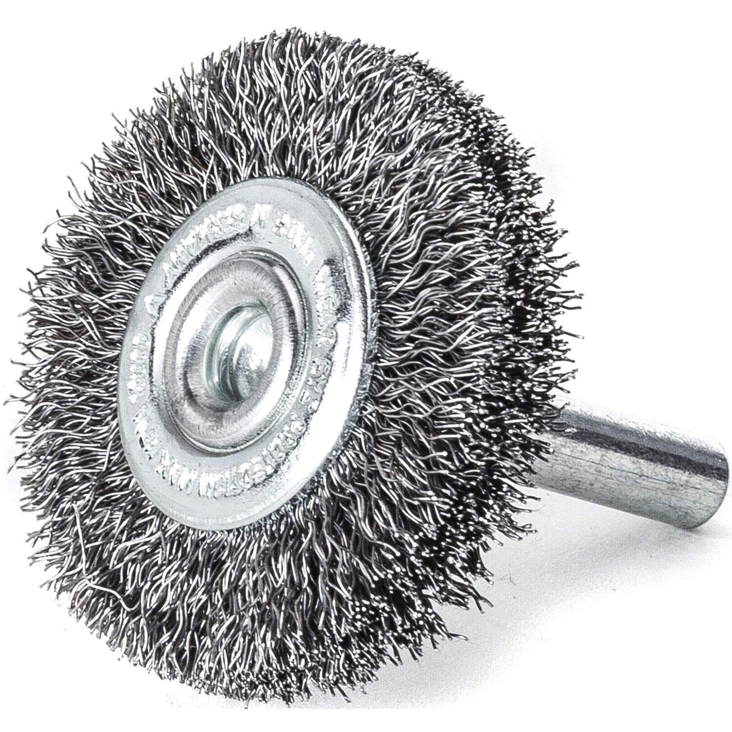 LessMann 416163 - Wheel brushes with 6 mm shank dia 60 x 18 mm steel wire STA crimped 0,30 mm