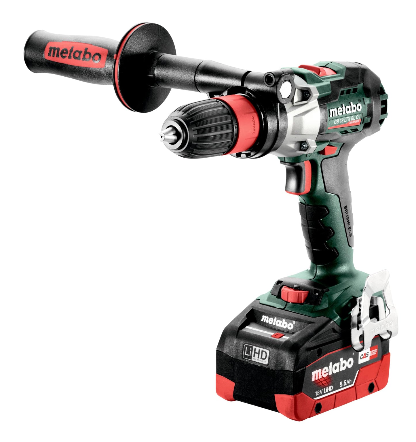 Metabo 602362660 - Roscadora de batería GB 18 LTX BL Q I 18 V, M12, 2x5,5 Ah LiHD, metaBOX