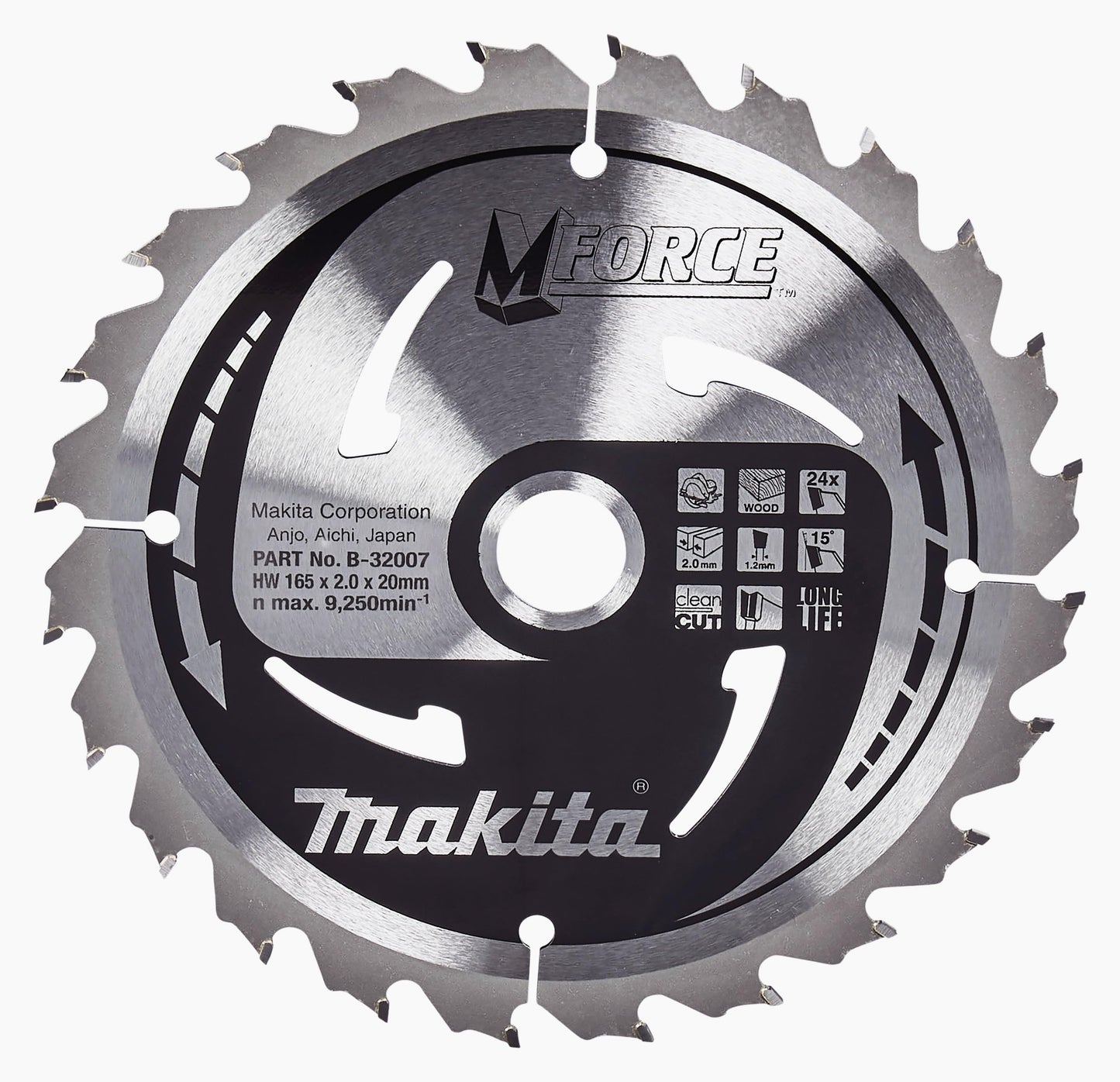 Makita B-32007 - Disco sierra circular, 165 x 20 mm