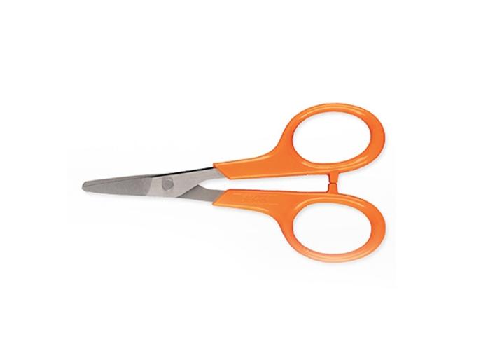 Fiskars Tijeras de manicura con cabos redondos, Longitud total: 10 cm, Acero de calidad/Plástico, Classic, 1003028