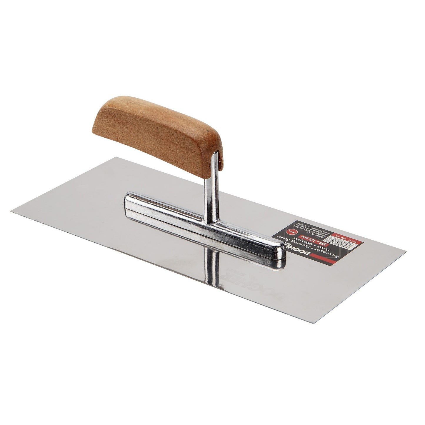 Dogher 886-001 - Llana Rectangular Inox M.Madera 280X125