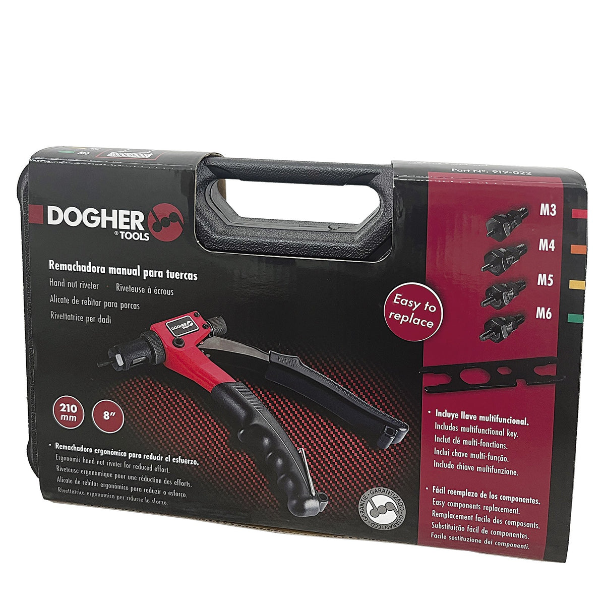Dogher 919-022 - Remach.Tuercas 210Mm 1Mano M3-M4-M5-M6