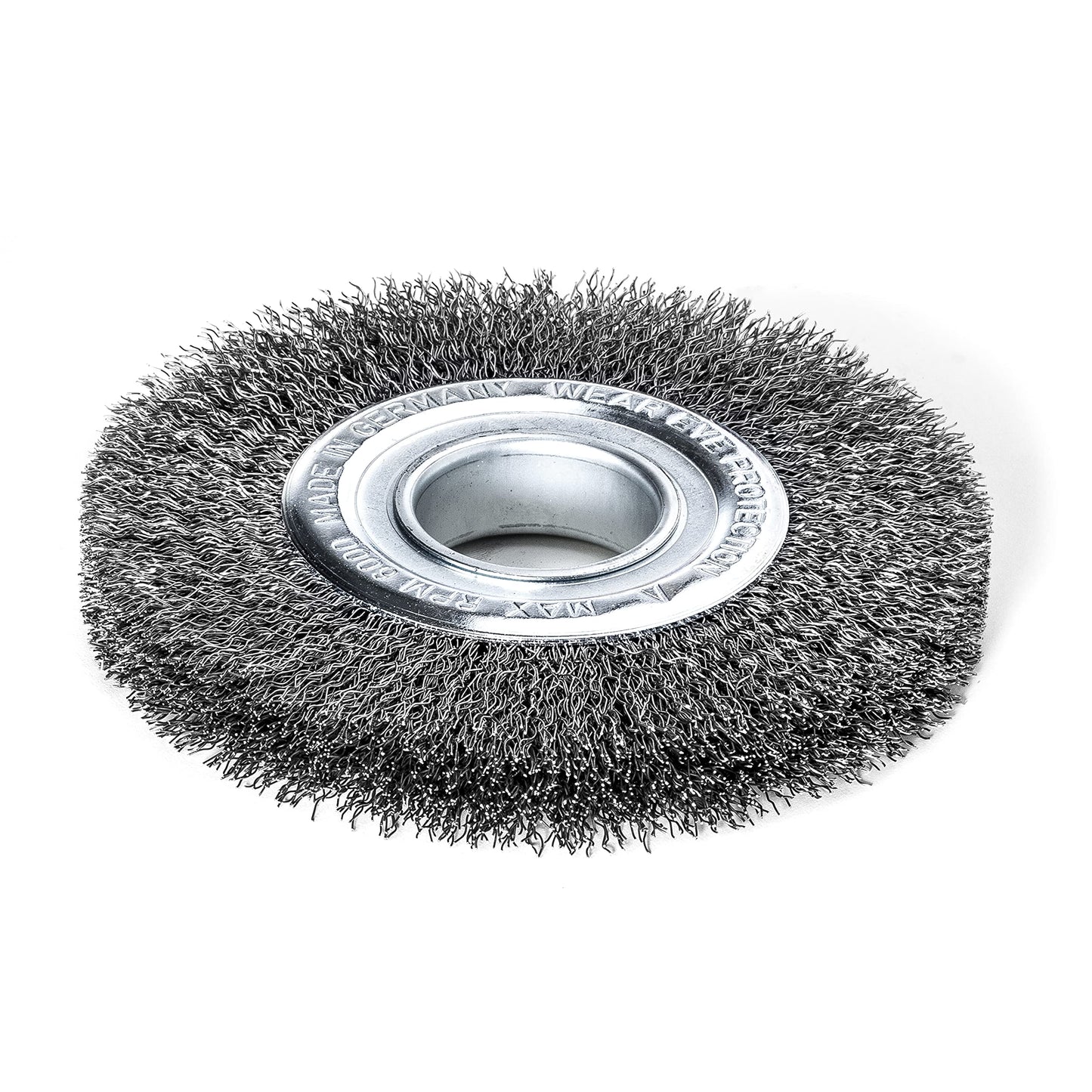LessMann 345163 - Wheel brushes dia 150 mm width 30-34 mm tube 50 mm steel wire STA crimped 0,30 mm adaptors - set 3