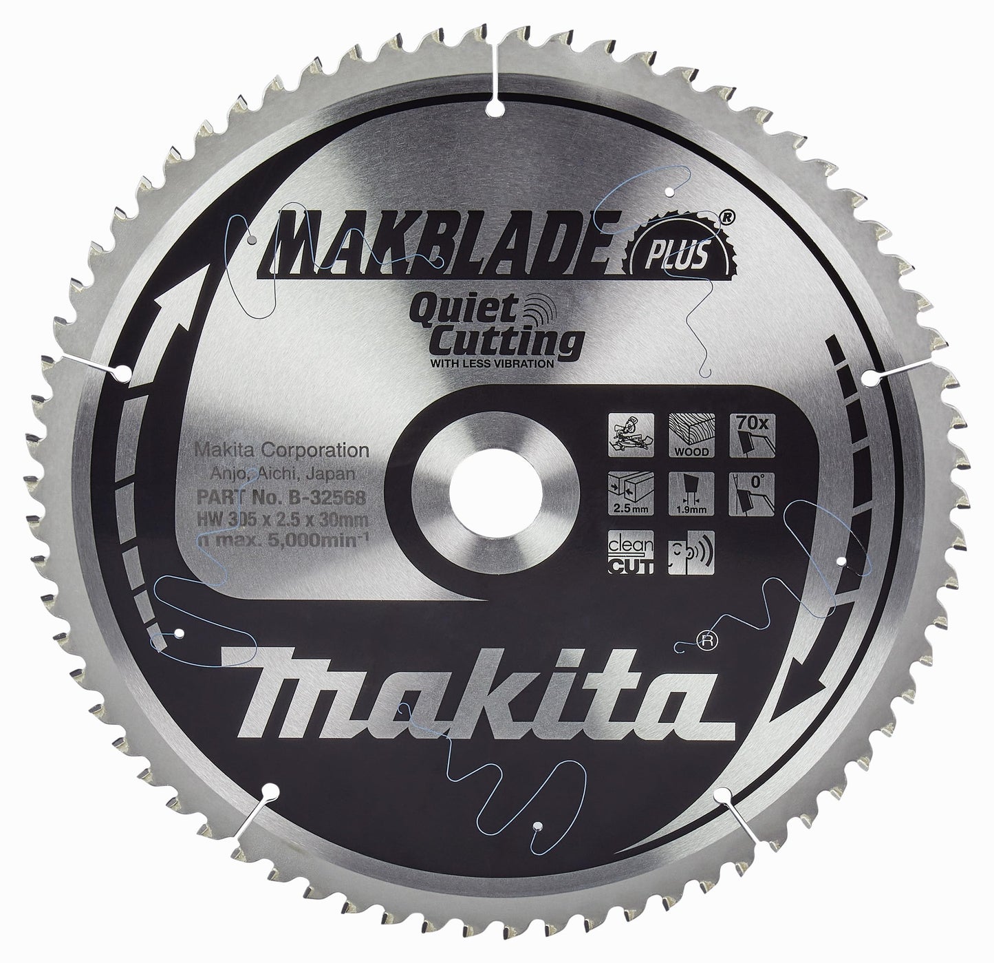 Makita B-32568 - Makblade hoja de sierra 305 x 30 mm, 70 z