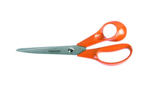 Fiskars Tijeras universales para diestros, Longitud total: 21 cm, Acero de calidad/Plástico, Classic, 1000815