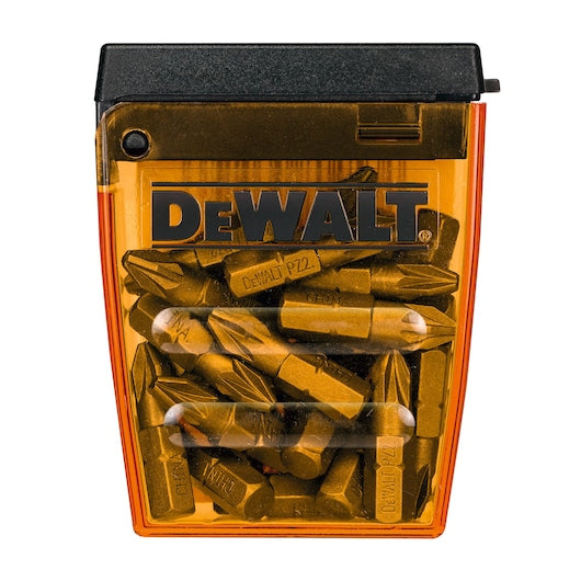 DEWALT DT71521-QZ - Caja de 25 puntas Pz2 de 25 mm, Guía de conducción magnética, Mayor torque, Estuche de Almacenamiento TSTAK