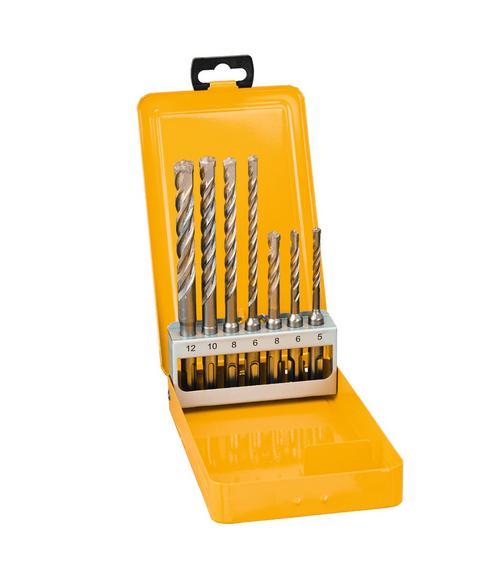 DeWalt DT9701-QZ - Pack de 7 brocas de percusión SDS-Plus Extreme 2, en caja metálica