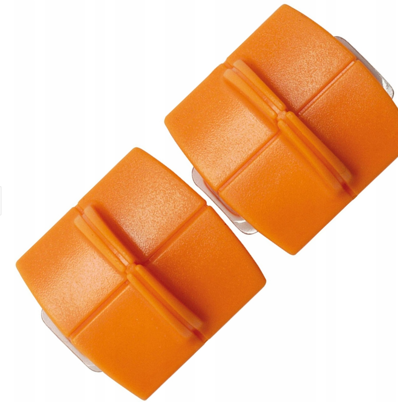 Original Fiskars Cuchillas de repuesto para máquinas de corte de papel, 2 unidades, para corte recto, High Profile TripleTrack Titanium, Naranja, 1004677, 9 x 1.5 x 9.5 cm