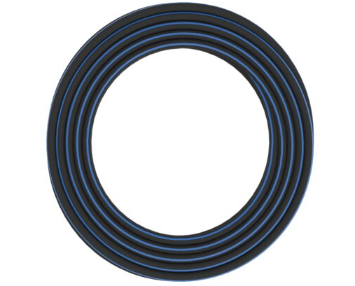 Fiskars Manguera de Jardín S, Sólida, Manguera de Agua para Riego Manual, 13 mm (1/2"), Longitud: 15 m, Conexión Universal, Resistente a Rayos UV, Heladas y Torsiones, Azul, 1076049