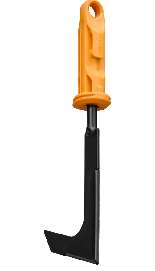 Fiskars OneClick Rascador de Juntas, Accesorio para Elimina Hierba y Musgo, Cambio Sin Esfuerzo en 1 Clic, Robusta Hoja de Acero al Boro, Negro y Naranja, 1080687