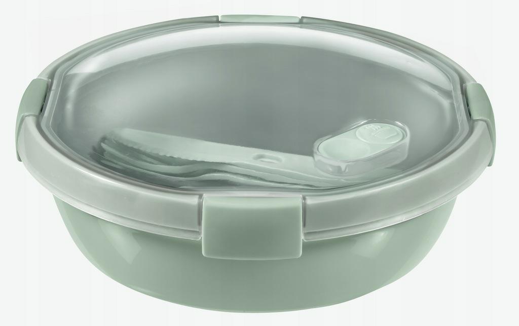 CURVER 249953 Boîte de Conservation, GO ASSIETTES Nomade 1L AVEC COUVERTS-Recycle (Smart ECO LINE) Storage Box, Plastic