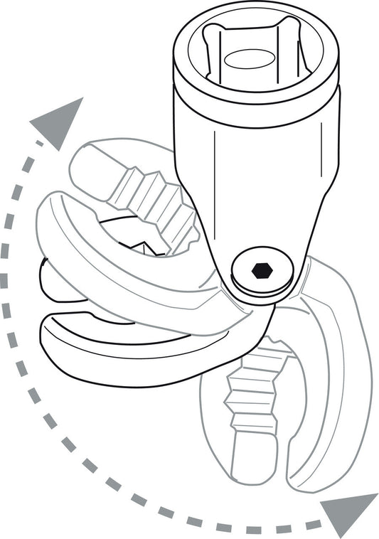 GEDORE Automotive KL-4075-321 K - Juego de vasos de 3/8" articulados con boca abierta