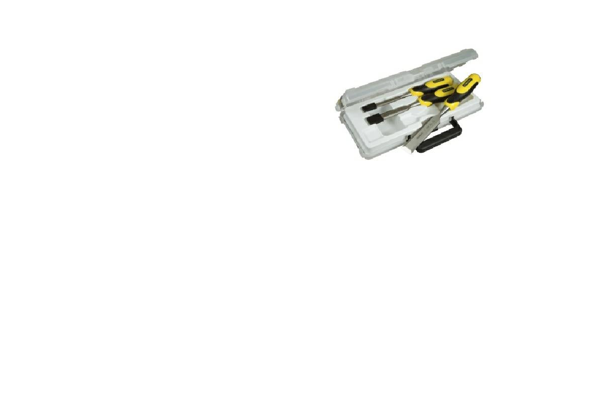 Stanley 2-16-887 - Juego de 3 formones de filo biselado 10, 15, 20mm