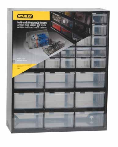 STANLEY Caja de almacenamiento multiusos con 39 cajones, 1-93-981