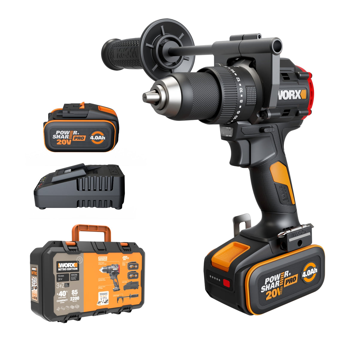 Worx WX356 - Taladro percutor Disponible a partir del 01 de julio 2026
