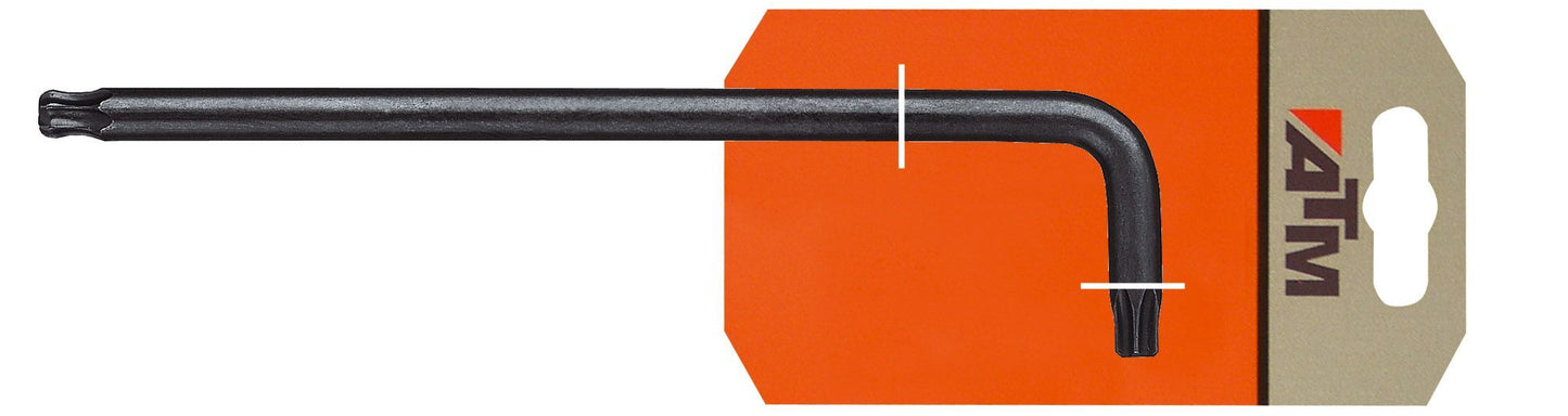 ATM Llaves & Vasos Llave acodada larga Torx + Torx de seguridad en blister - Ferrotecnia
