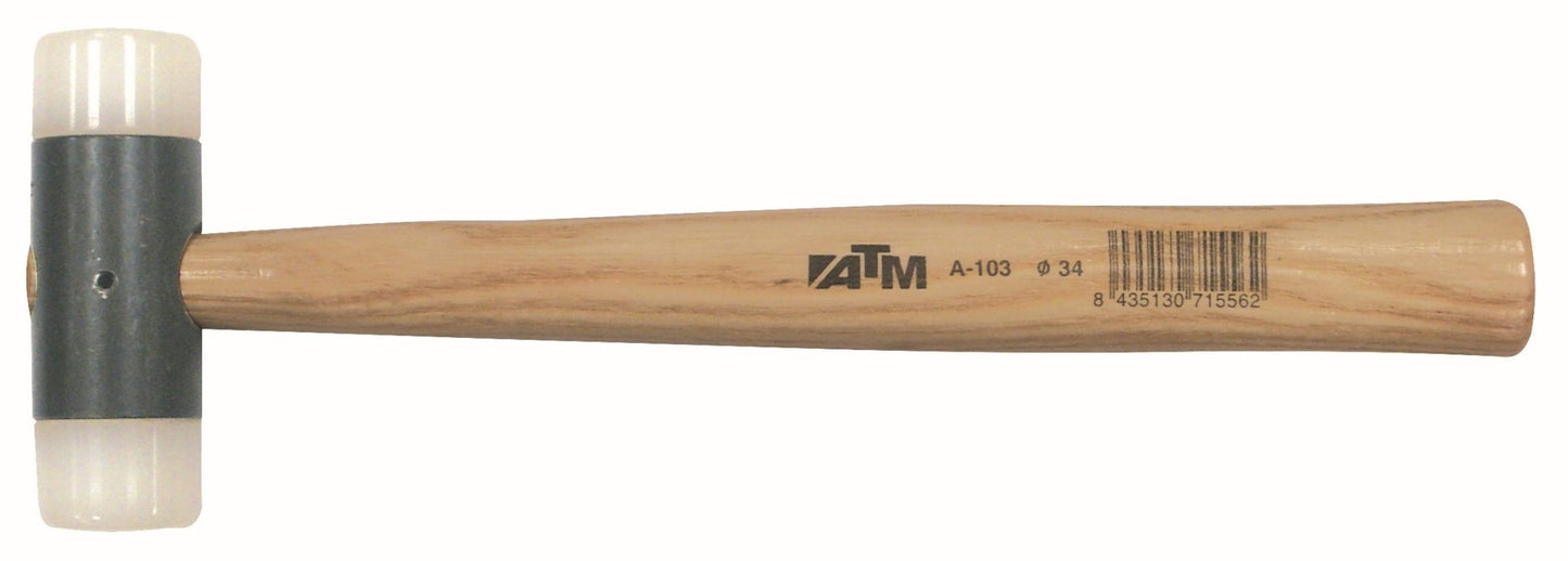 ATM Mazas Maza de nylon mango madera - Ferrotecnia