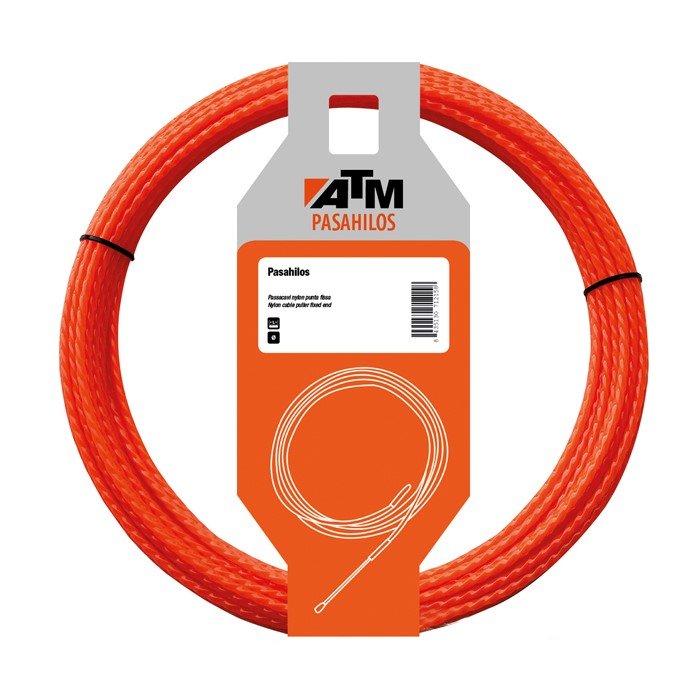 ATM Pasahilos Guía pasahilos de poliéster helicoidal de 4,5 mm con punta intercambiable serie 75 - Ferrotecnia