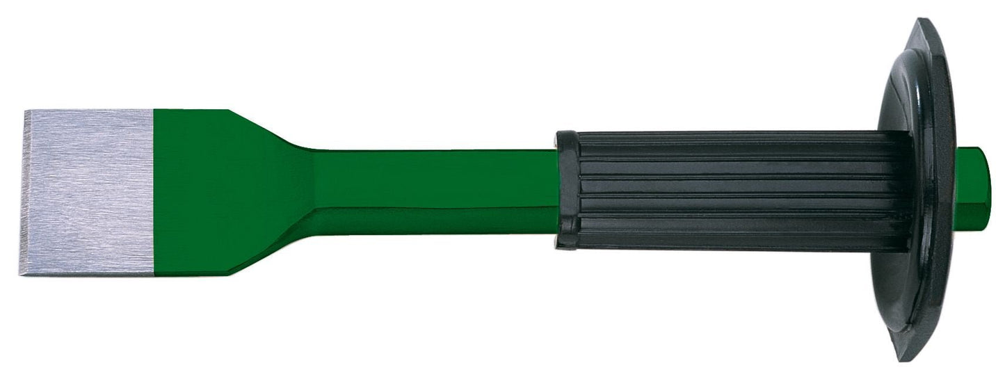 ATM Percusión 386070V - Cincel para ranuras con empuñadura de seguridad Serie verde (Largo 250 mm; Cabeza 71 mm) - Ferrotecnia